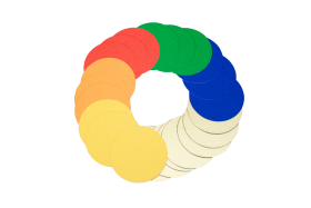 Kartonscheiben bunt KK