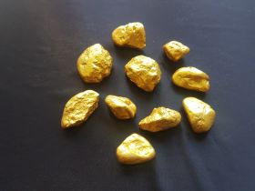 Goldnuggets (10 Stück Imitat)