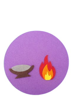 Filzsymbole "Aschermittwoch"