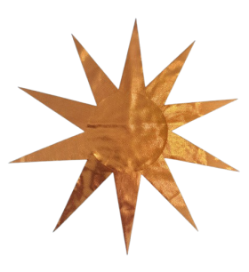 Stoffsonne gold