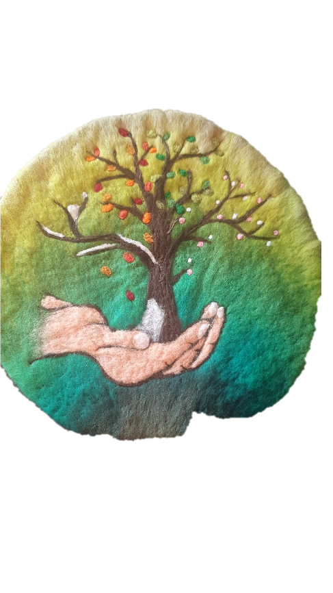 Filzbild Baum