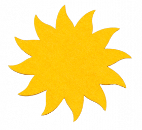 Filzsonne groß